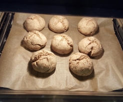 Vollkonbrötchen, Brötchen auf die Schnelle ohne gehen