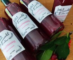 Fruchtessig aus Sauerkirschen