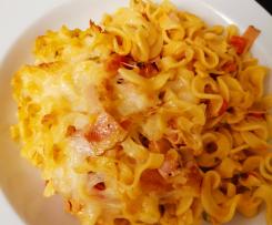 Saftiger Nudel-Schinken-Auflauf