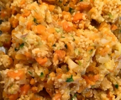 Gemüse Couscous mit Avocado (vegan)