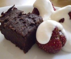 Schwarze Bohnen Brownies vegan