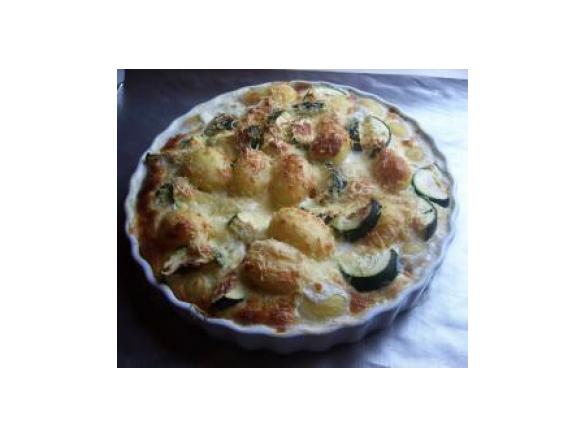 René s.Überbackene käse - kartoffeln mit Zucchini ..