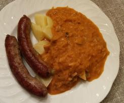 Sauerkraut mit Champignons