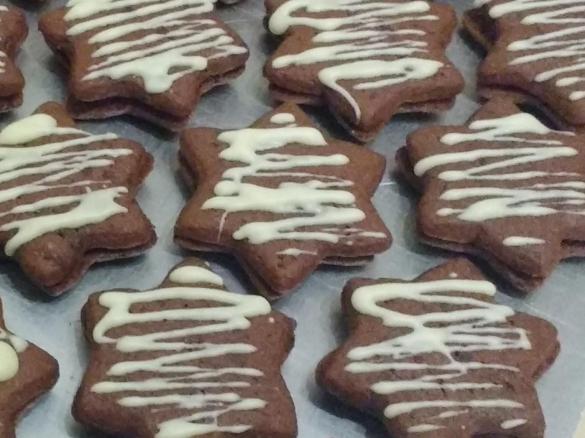 After-Eight-Plätzchen, gefüllt