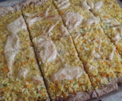 Kartoffel Gemüsepizza vollwert vegan