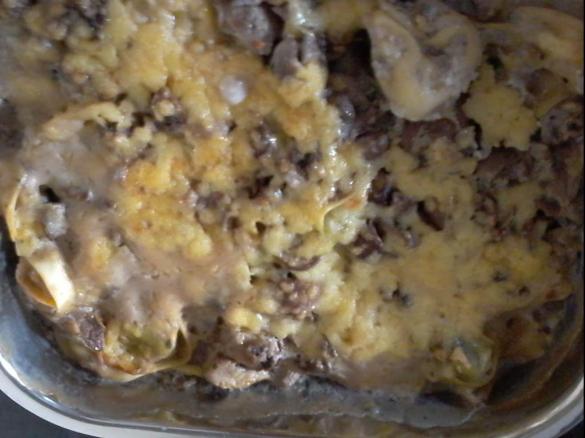 Champignon -Tortellini - Auflauf