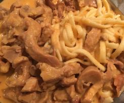 Schweinegeschnetzeltes mit Spätzle