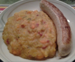 Möhren-Durcheinander mit Frühlingszwiebeln