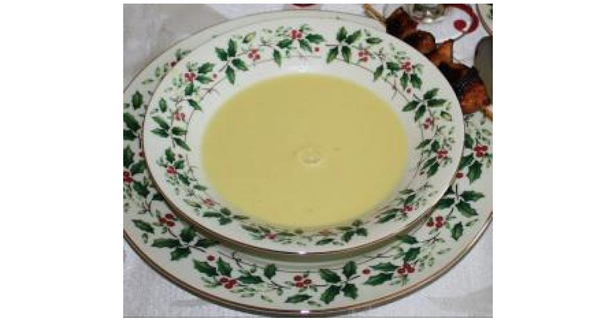 Variation von Variation von Kokos Mango Suppe mit Geflügelspieß von ...