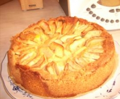 Apfelkuchen-mit Sahne Puddingguss...