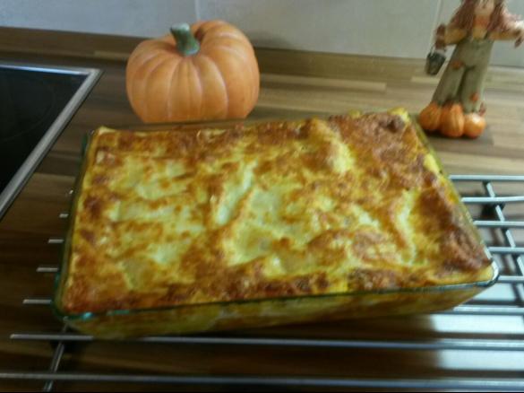 Kürbis-Hack-Lasagne