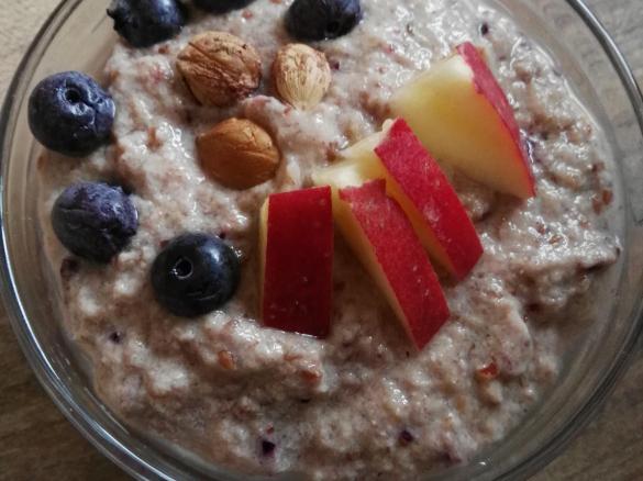 Overnight Dessert mit Seidentofu (vegan)