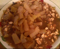 Birnen Soya Joghurt Frühstück - vegan - veggie - mit oder ohne carbs - gesund - fitness