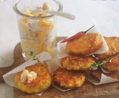 Kartoffeltaler mit Mango-Joghurt-Salsa nach SiS