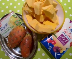 Kürbis-Kaktusfeigen-Marmelade mit Nussmus