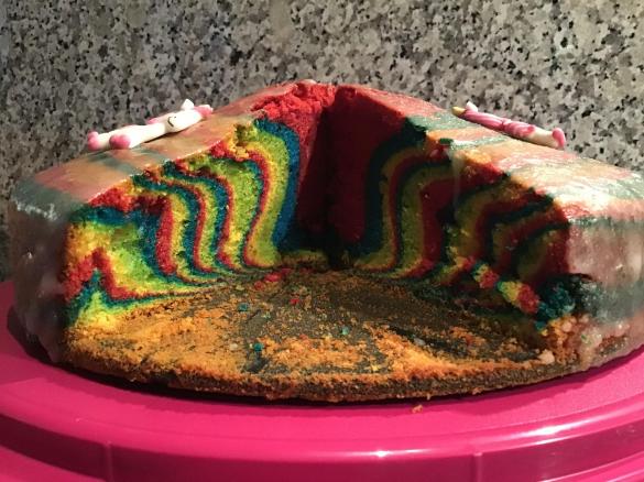 Regenbogenkuchen