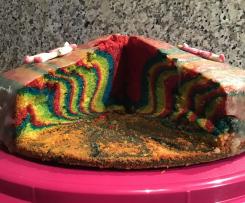 Regenbogenkuchen