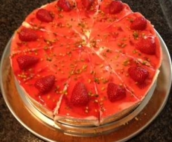 Erdbeerkuchen mit Frischkäse