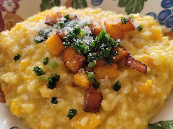 Hokkaido-Kürbisrisotto