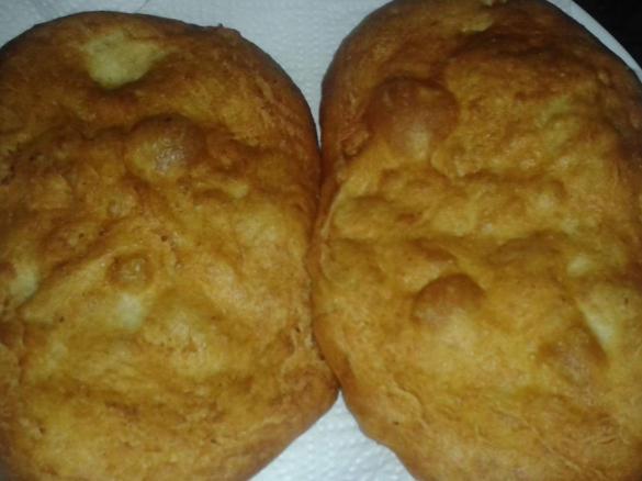 Langosch mit Kartoffeln