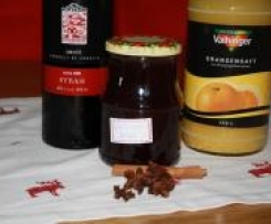 Weihnachtmarktgenuss fürs Frühstück  "Glühweingelee mit Orangensaft"