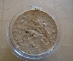 Paprika-Feta-Frischkäseaufstrich