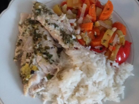 Viktoriabarschfilet mit Basmatireis