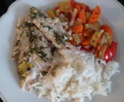 Viktoriabarschfilet mit Basmatireis