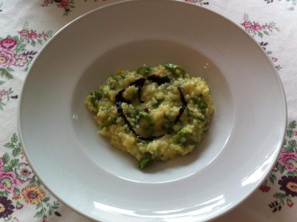 Spargel-Bärlauch-Risotto