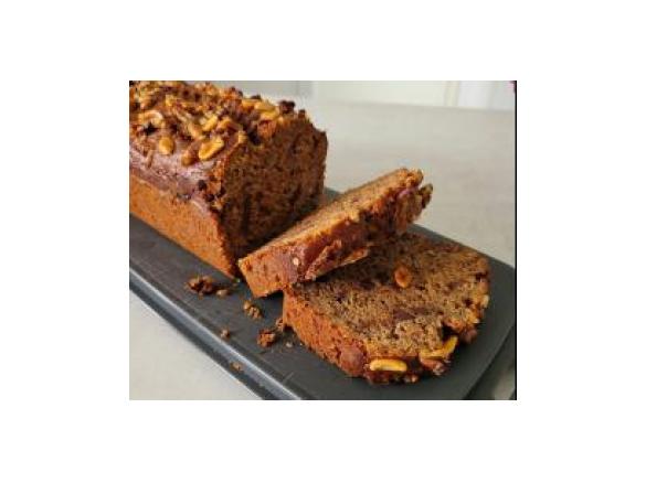 Bananenbrot mit Nüssen und Schokolade - megalecker!