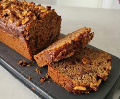 Bananenbrot mit Nüssen und Schokolade - megalecker!