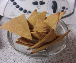 Tortilla-Chips mit Maismehl selbst gemacht