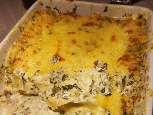 Spinat-Feta-Lasagne