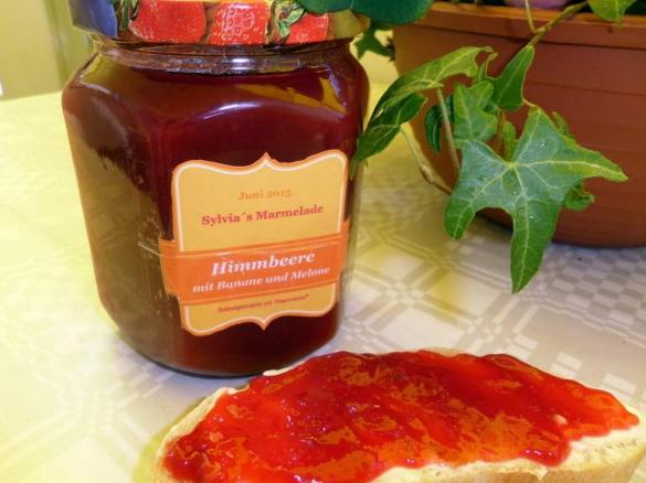Himbeer-Bananen-Melonen-Marmelade