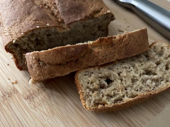 Bananenbrot ohne Fett und Zucker