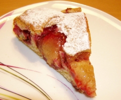 Obstkuchen mit Pflaumen/Zwetschgen ohne Fett
