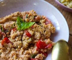 Hirse-Risotto mit Cashew-Sauce