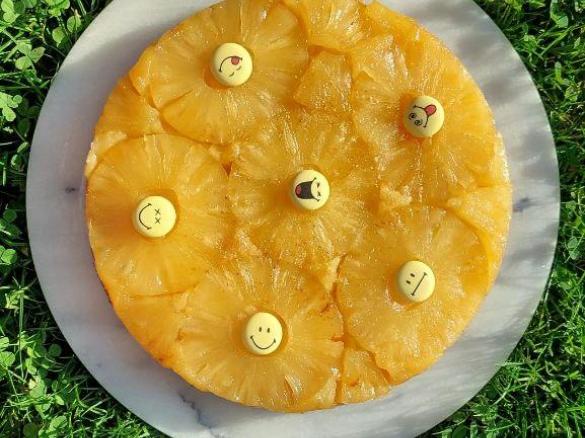 Ananaskuchen upsidedown - verkehrt herum