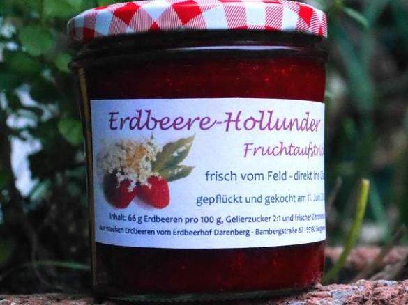 Erdbeere - Holunder - Marmelade