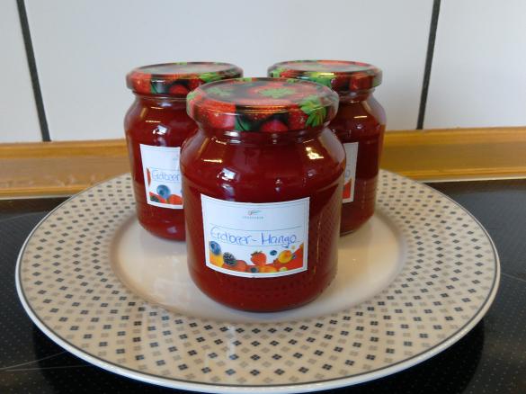 Erdbeer-Mango-Marmelade