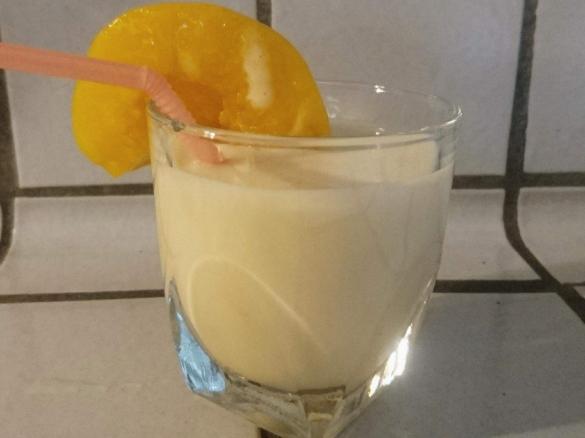 Milchshake Pfirsich ohne Eis