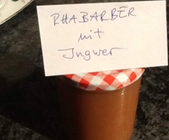 Rhabarber / Ingwer Marmelade 