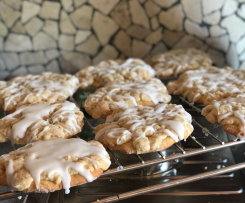 Streuseltaler mit Zuckerguss