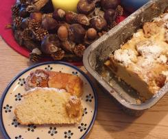 Quarkstollen mit Marzipan