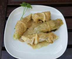 Wirsingrouladen mit Hähnchenkern  á la Thermiküche - LOW CARB