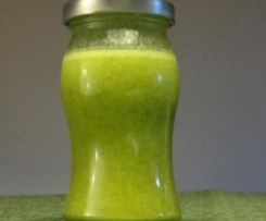 Variation von Salatsauce auf Vorrat, Essig -Öl-Senf...