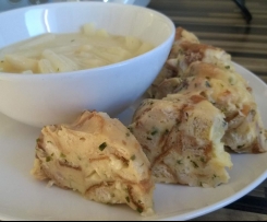 Käseknödel aus dem Varoma mit Spargel-Gemüse