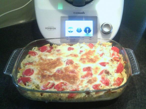 Frühlingsauflauf mit Nudeln