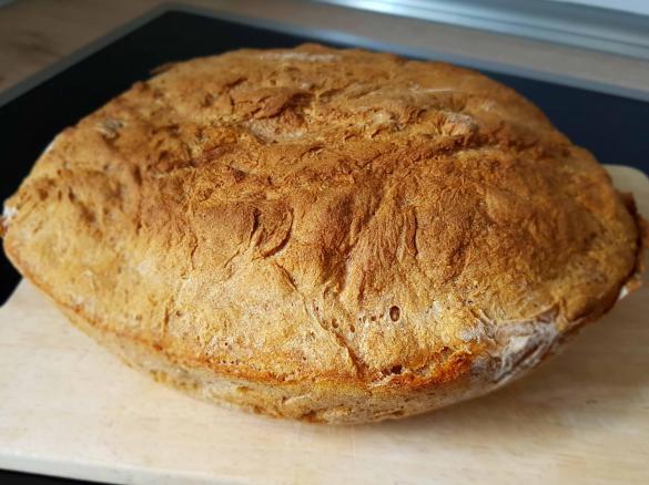 Schnelles Dinkel-Bauernbrot mit Sauerteig