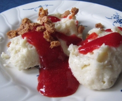 Grießflammeri mit Marzipan